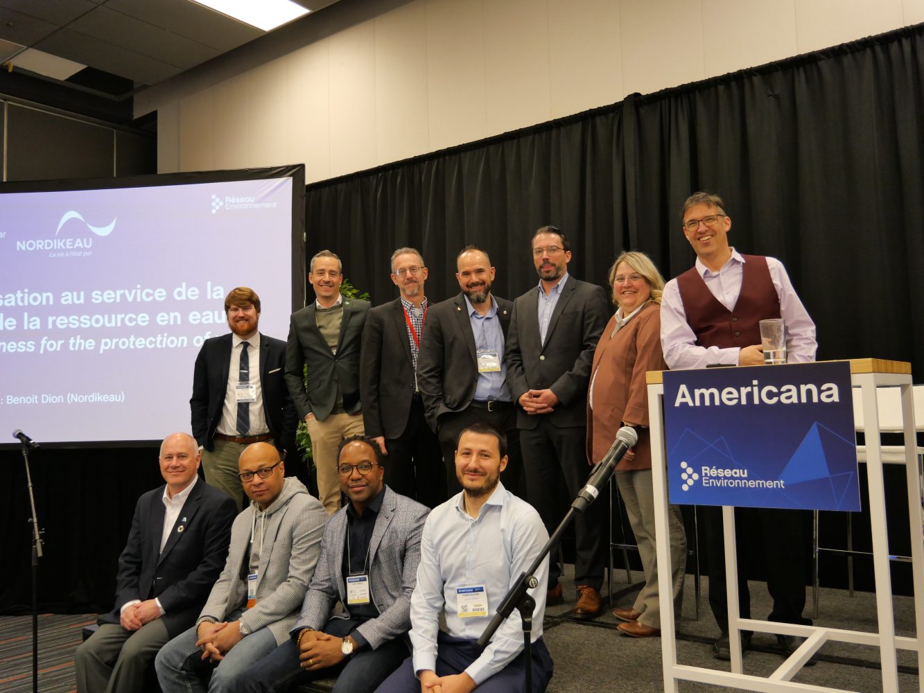 Panelistes de l'atelier du C.I.EAU à Americana 2023 : « La sensibilisation au service de la protection de la ressource en eau »